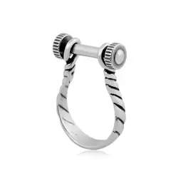 10 шт./лот творческий оригинальный дизайн 18 мм 19 мм 20 мм Съемный прикрученной DIY Нержавеющая сталь очаровала кольца для Для мужчин и Для