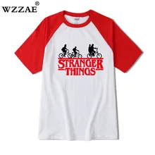 Новинка года! Новые мужские и женские футболки с надписью "Stranger Things Inspired". Модные хлопковые футболки и топы