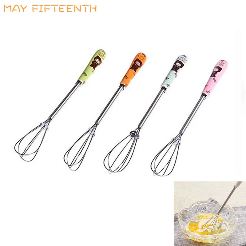 

Mini Egg Beater Hand Small Whisk Coffee/Milk Frother Whisk Wire Whip Mini Balloon Whisk Cooking Metal Egg Tool Baking 166