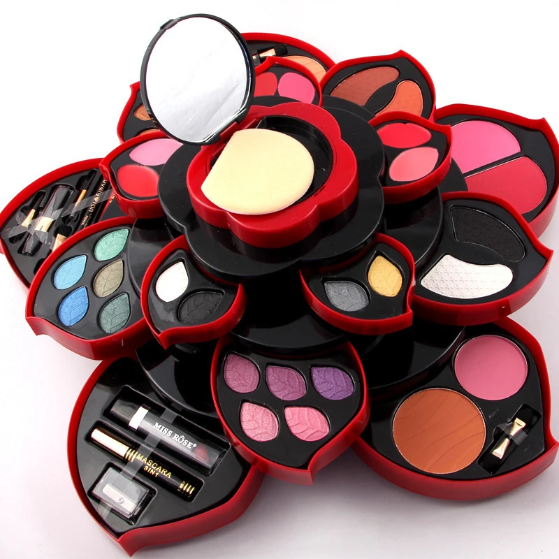 

Plum Rotating Make-up Suits A Full Set of Makeup Artist Eye Shadow Lipstick Repair Capacity Paste Eyebrow Powder Blush Disc