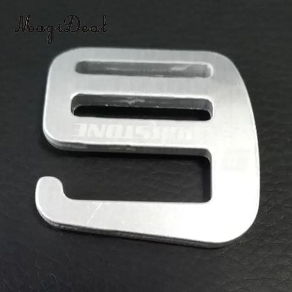 6pcs Metal G Hook Webbing Buckle Outdoor Carabiners Quick Release and Strong Alloy 25mm Silver