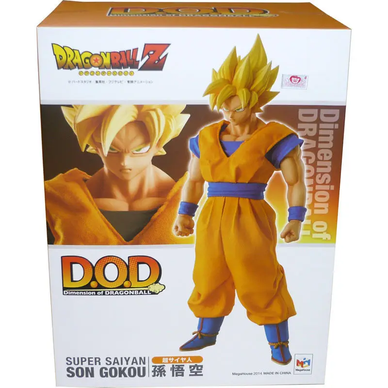 PrettyAngel-megahouse натуральный размер Dragon Ball DOD Супер Саян Гоку ПВХ фигурка