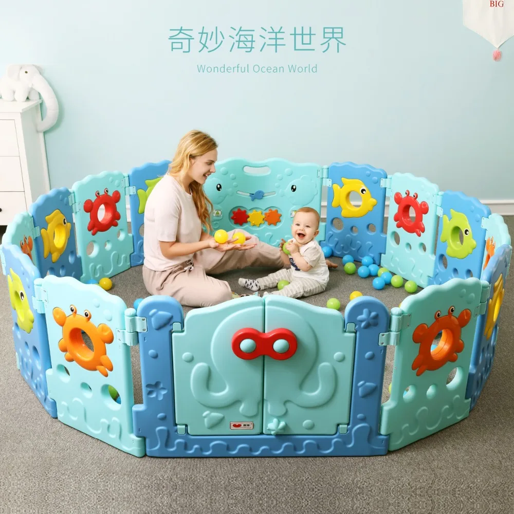 Children Play Fence Indoor Baby Playpens Outdoor Ocean word Fence Kids Activity Gear Environmental Safety Play Yard Children Play Fence Indoor Baby Playpens Outdoor Ocean word Fence Kids Activity Gear Environmental Safety Play Yard
