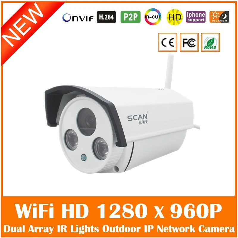 4ch 1080 P H.264 NVR 4 шт. Wi-Fi 1.3mp 1280*960 P открытый Водонепроницаемый Пуля IP Камера дома безопасности Товары теле- и видеонаблюдения Наборы