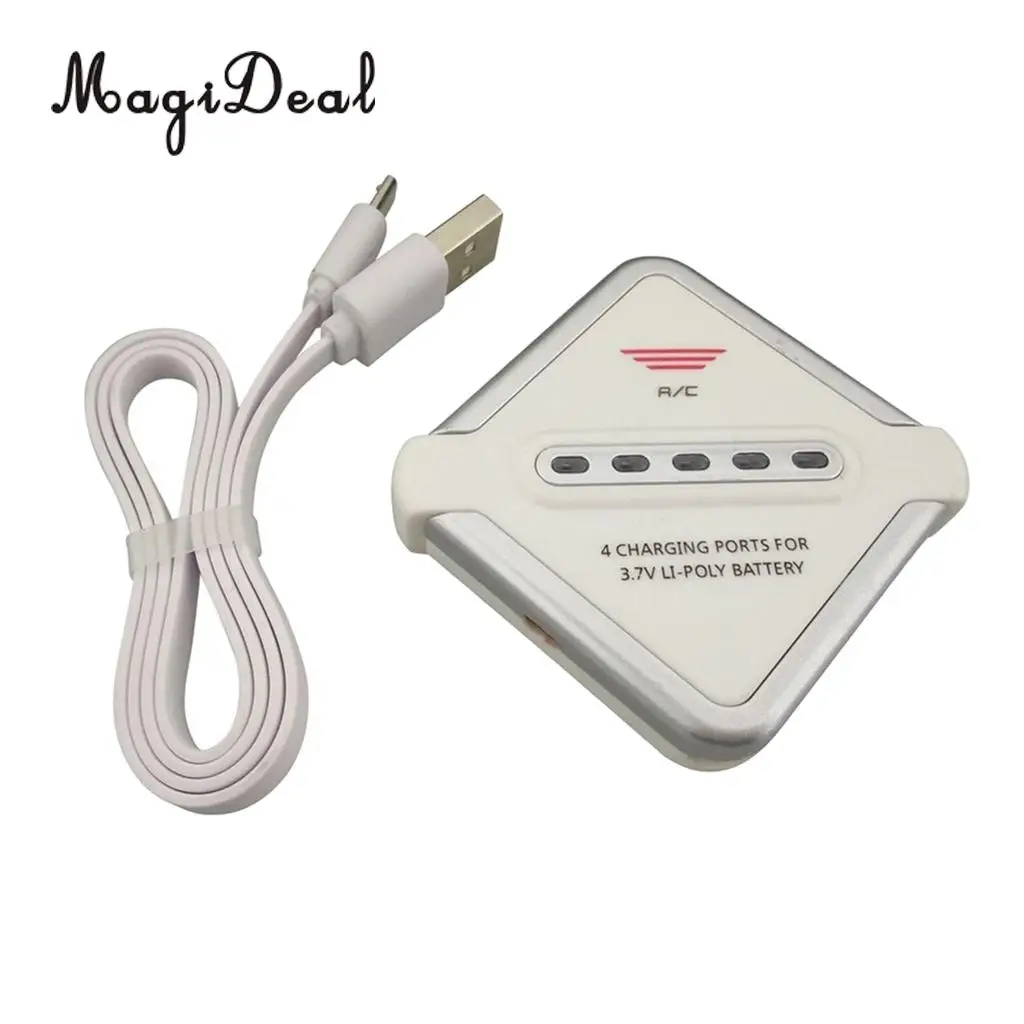 MagiDeal 3.7V JST Connector Lithium Battery Balance Charger for SYMA X56 X56W X54HW X300 H11C H11D RC Drone Aircraft Spare Parts