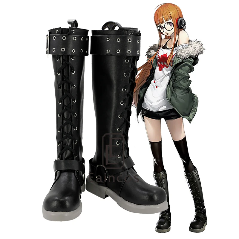 

Anime Persona 5 Futaba Sakura Cosplay Party Shoes Fancy Custom Made Boots