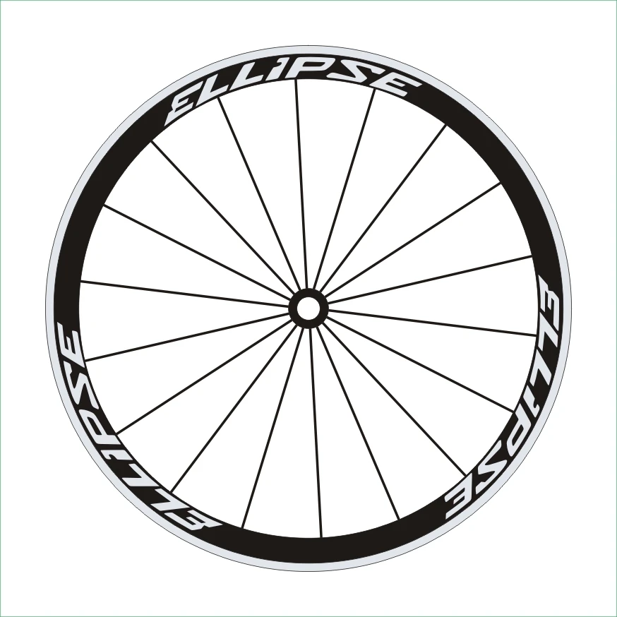 Buy 2Wheels/set Road Bike 700c 30or38mm Wheel Stickers
