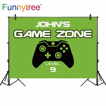 

Funnytree backgrounds for photography studio game zone Gamepad birthday custom children professional backdrop photobooth prop