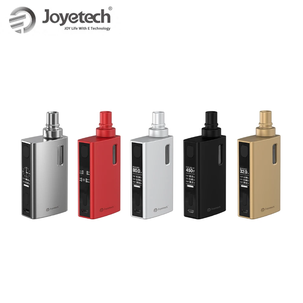 

Clearance Original Joyetech eGrip 2 kit 1-80W with 2100mah Battery BF SS316-0.5ohm NotchCoil 0.25ohm Coil head E Cig eGrip II