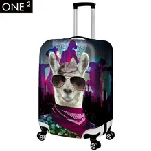 M Size Animal Print Suitcase Cover Elastic Travel Dust Protect Fits (22-26) Inch Luggage