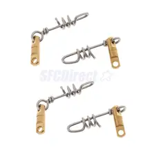 40 шт. Рыбалка поворотный с резьбой оснастки шарикоподшипник Rolling Havy Duty поворотное твердое кольцо Разъемный соединитель для рыбалки крюк 400lb