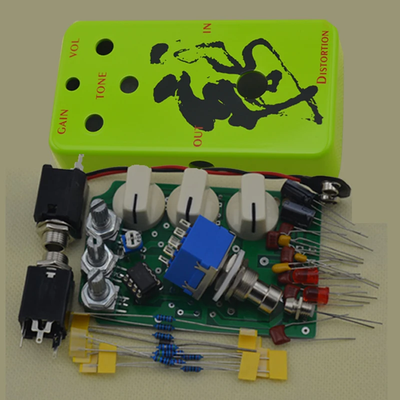 DIY Distortion pedal guitar kit true bypass with enclosure Guitar Parts