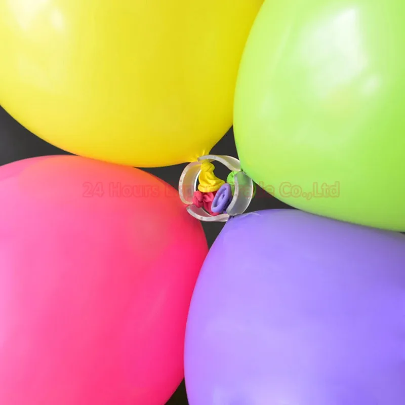 HAOCHU 50 шт. застежка для воздушного шарика, арка, моделирование для дня рождения, Рождество, Новогоднее украшение, Балон, дополнительный зажим