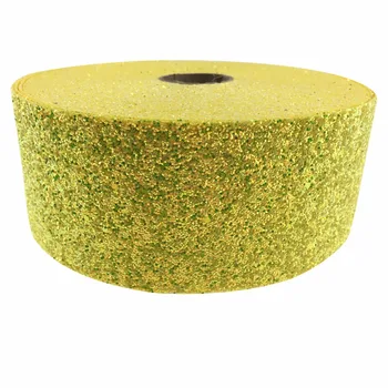 

shipping free 3''75mm 50 yards Chunky Glitter Ribbon Blingbling Soft Fabric Gift Package Handmade Material DIY Hairbow