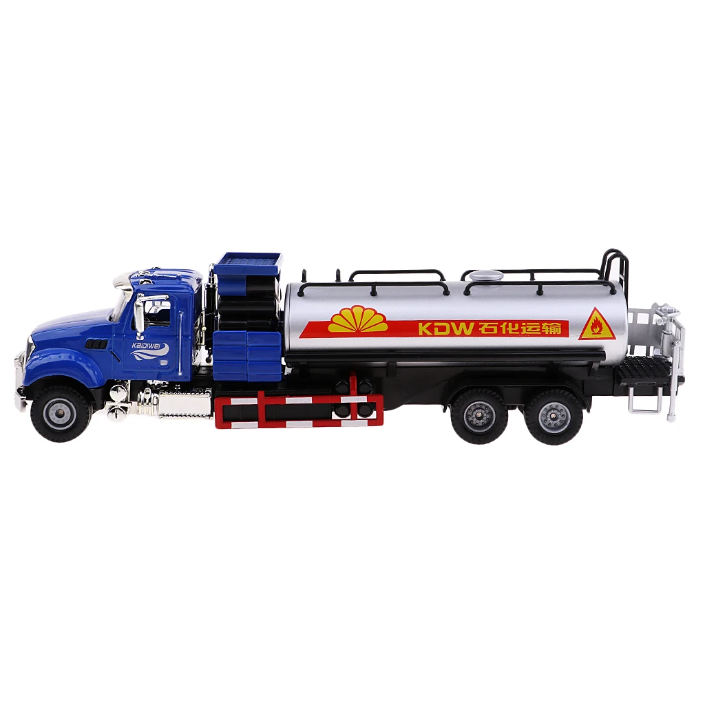 Alloy 1:50 Scale Oil Transport Car Oil Carrier Tank Truck Model Diecast Vehicle Children's Toy Car Gift