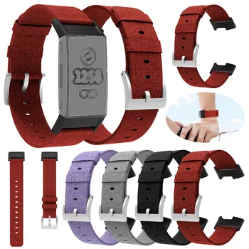 

HIPERDEAL Replacement Woven Canvas Fabric Watch Band Wrist Strap For Fitbit Charge 3 18Dec31