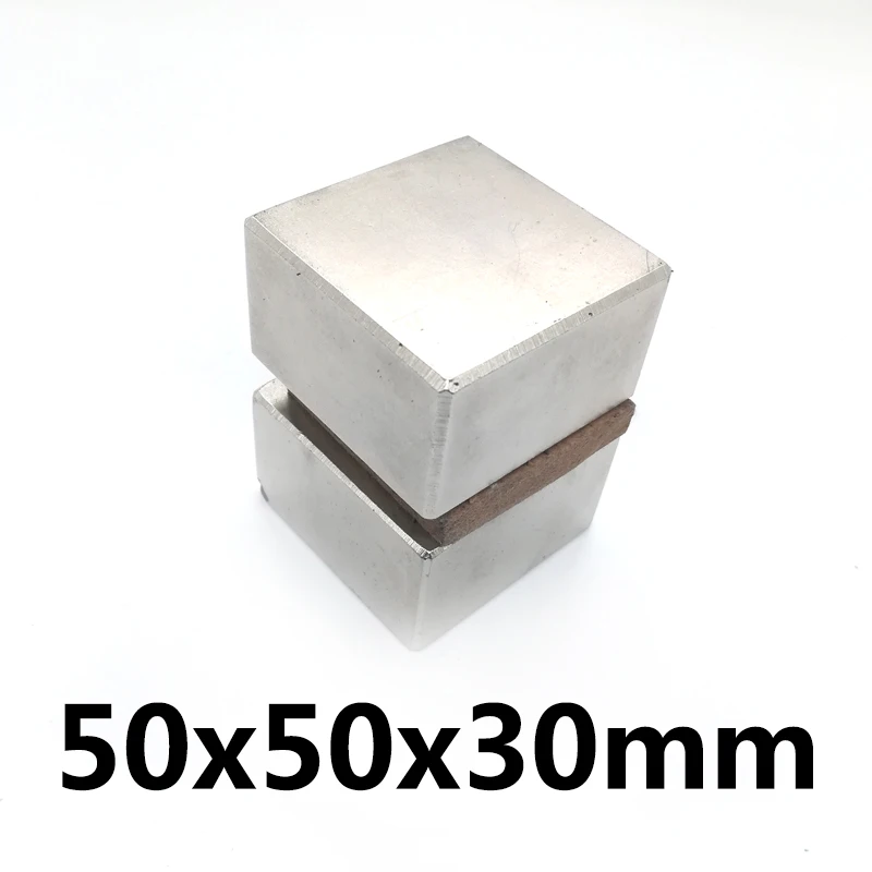 

1PCS 50X50X30mm N35 Block Magnet Rectangle Neodymium Rare Earth Permenent Magnets NdFeB 50mm x 50mm x 30mm Square Magnets