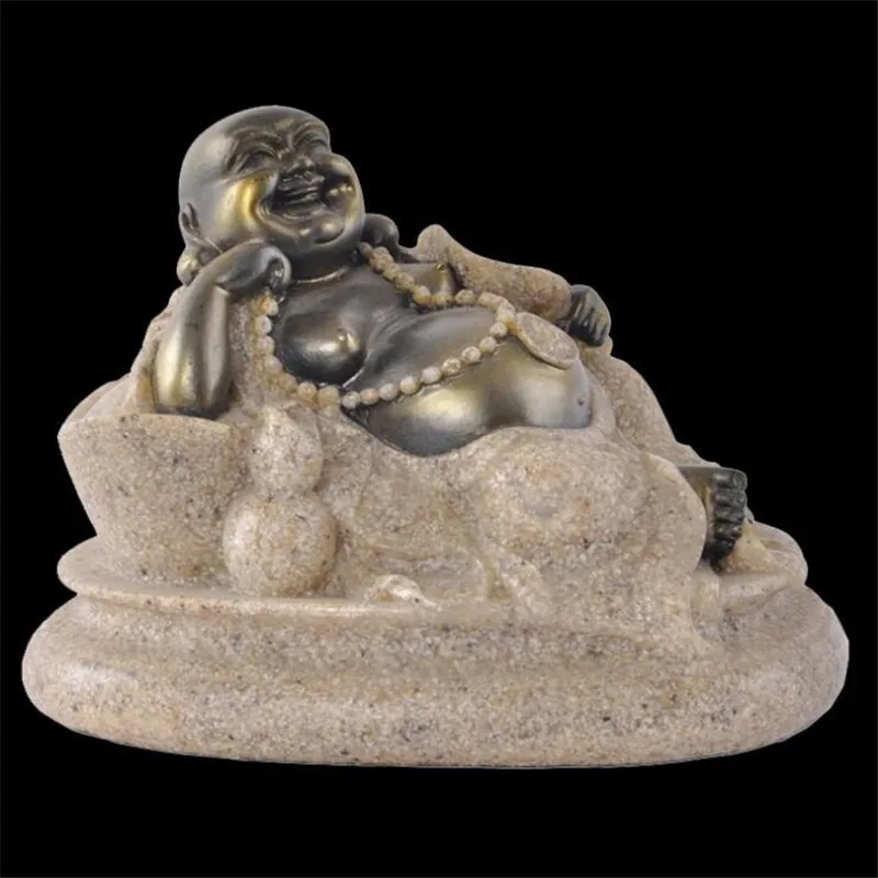 Статуэтка Будды Fengshui из смолы искусственная песчаная скульптура индуистские