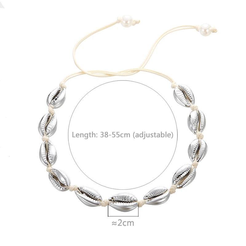 Hot New Woven Choker Shell Jewelry Sexy Women Necklace Accessories Handmade Rope Adj Size Summer Wild Boho Style Girls Necklaces - Image 6