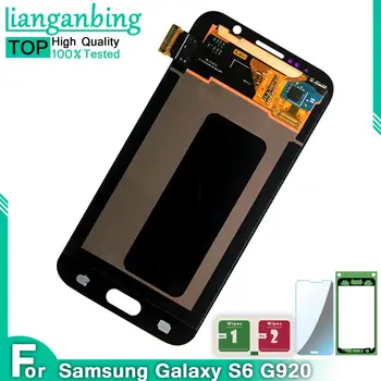 

Super AMOLED LCDS For Samsung GALAXY S6 G920 G920F LCD Display Touch Screen Digitizer Assembly Replacement parts with gift