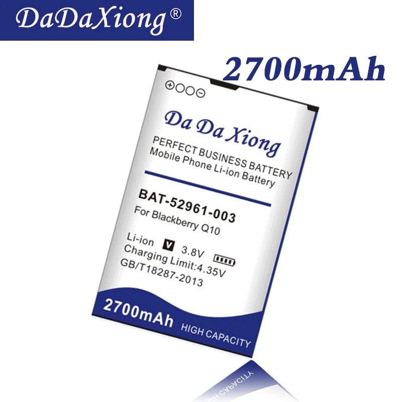 2700 мАч ACC 53785 201/Летучая мышь 52961 003/NX1 запасная батарея для Blackberry Q10 / LTE SQN100 1
