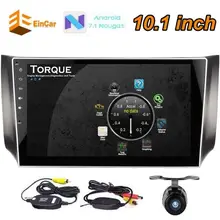 Wireless Rear Camera Android 7.1 Car pc Stereo 10.1 Inch 2 Din for Nissan HD FM Radio Player USB SD Input AUX Receiver Audio GPS