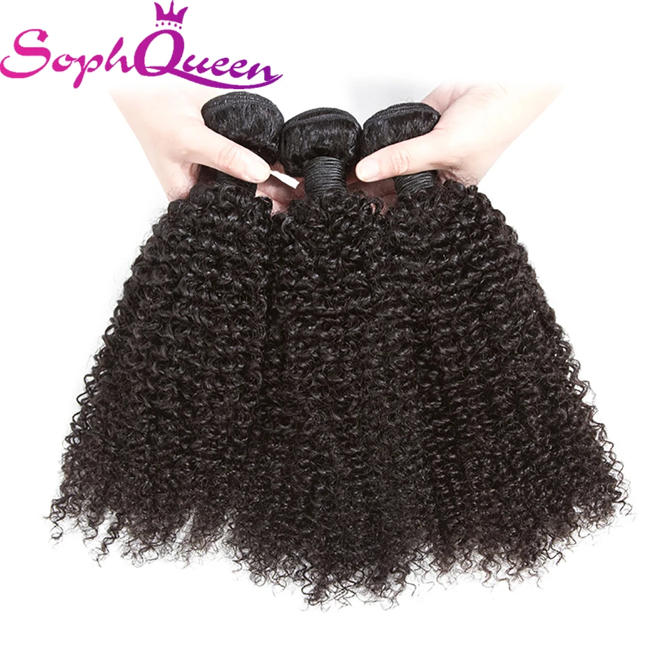 

Soph Queen Hair Peruvian Virgin Hair Kinky Curly Hair 3 Bundles Human Hair Bundles Can Buy With Closure Bleachable And Dyeable