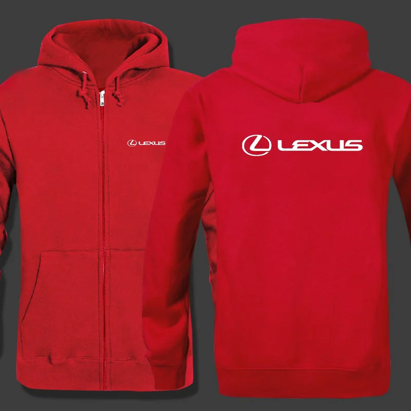 

Spring Cardigan Men Lexus logo zipper Hoodies Jacket Print Clothing Fashion Casual zipper Sweatshirt