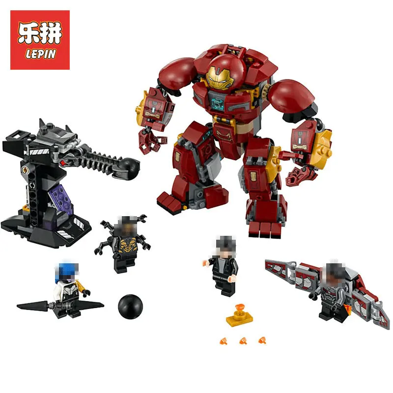 

Lepin Super Heroes The Hulkbuster Smash-Up 07102 Man Hulk Superhero Marvel Iron LegoINGlys 76104 Building Blocks Bricks Toys