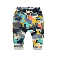 

2017 New Toddlers Baby Boy Pants Kids Harem Pants Camouflage Children Pants Kids Cotton Warm Boys & Girls Trousers for 2-7 Yr