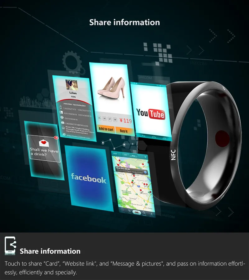 Водонепроницаемый Jakcom R3 смарт Кольцо NFC замок IC/ID моделирование человек волшебное кольцо для samsung Glaxay S8 S9 htc sony NFC Android мобильных телефонов