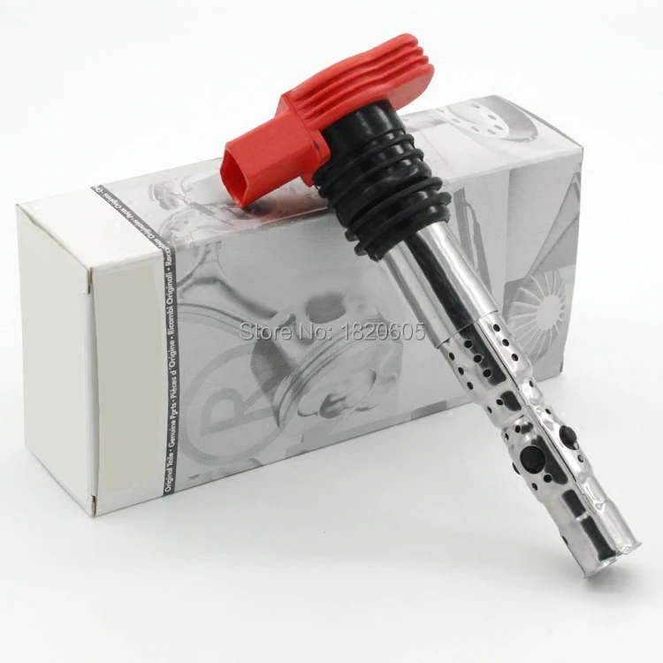 4Pcs OEM Box Red Ignition Coils For A6 A8 A4 1.8T