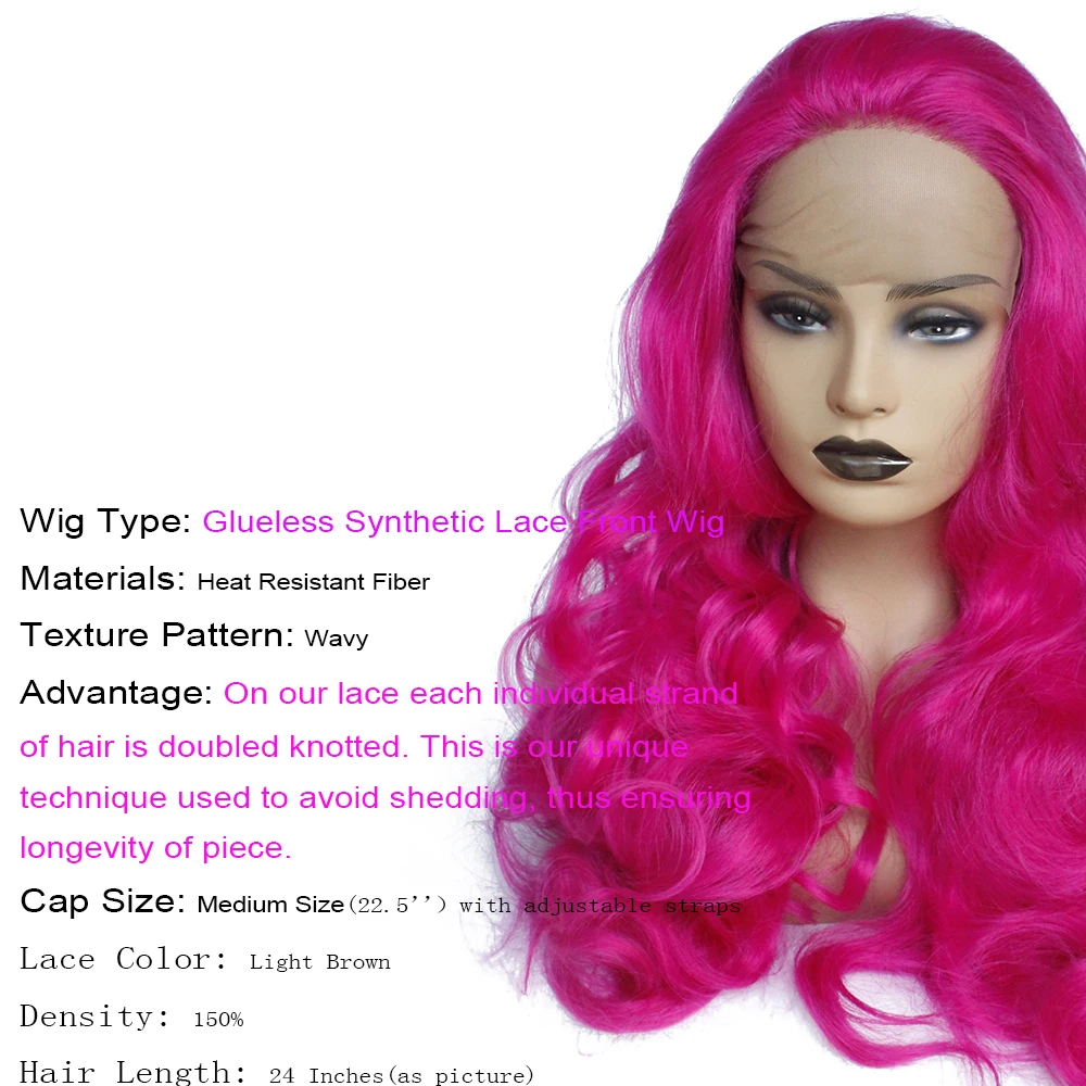V'NICE розовый натуральный волос парики Фиолетовый Длинные волнистые слоистая стрижка синтетические парики на кружеве для черных женщин