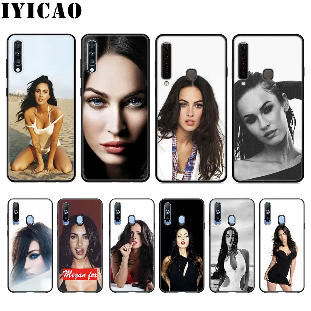 Мягкий чехол IYICAO Megan Fox для Samsung Galaxy A9 A8 A7 A6 2018 Plus A3 A5 2016 2017 телефона | Мобильные