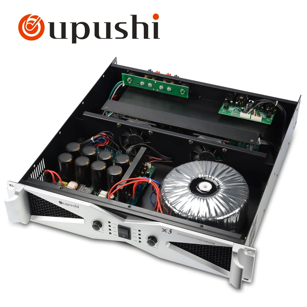 OUPUSHI X5 2*550w amp 8ohm караоке усилитель профессиональный производительности сцены|karaoke