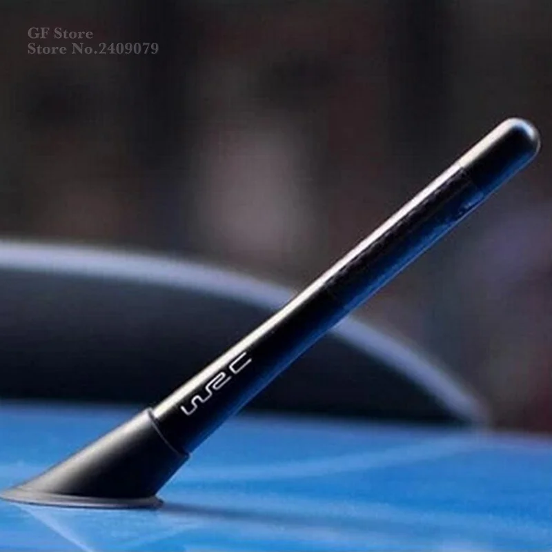 

Delicate Black Fiber Carbon Short Antenna Radio Car Aerial Antenna For Volkswagen Polo Sedan passat b5 b6 golf jetta Bora GTI