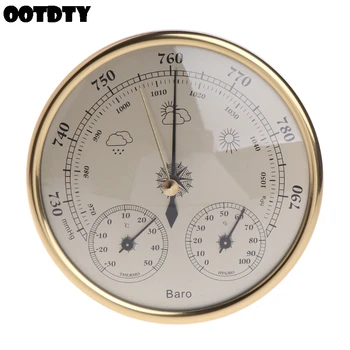 

Wall Mounted Household Barometer Thermometer Hygrometer Weather Station Hanging