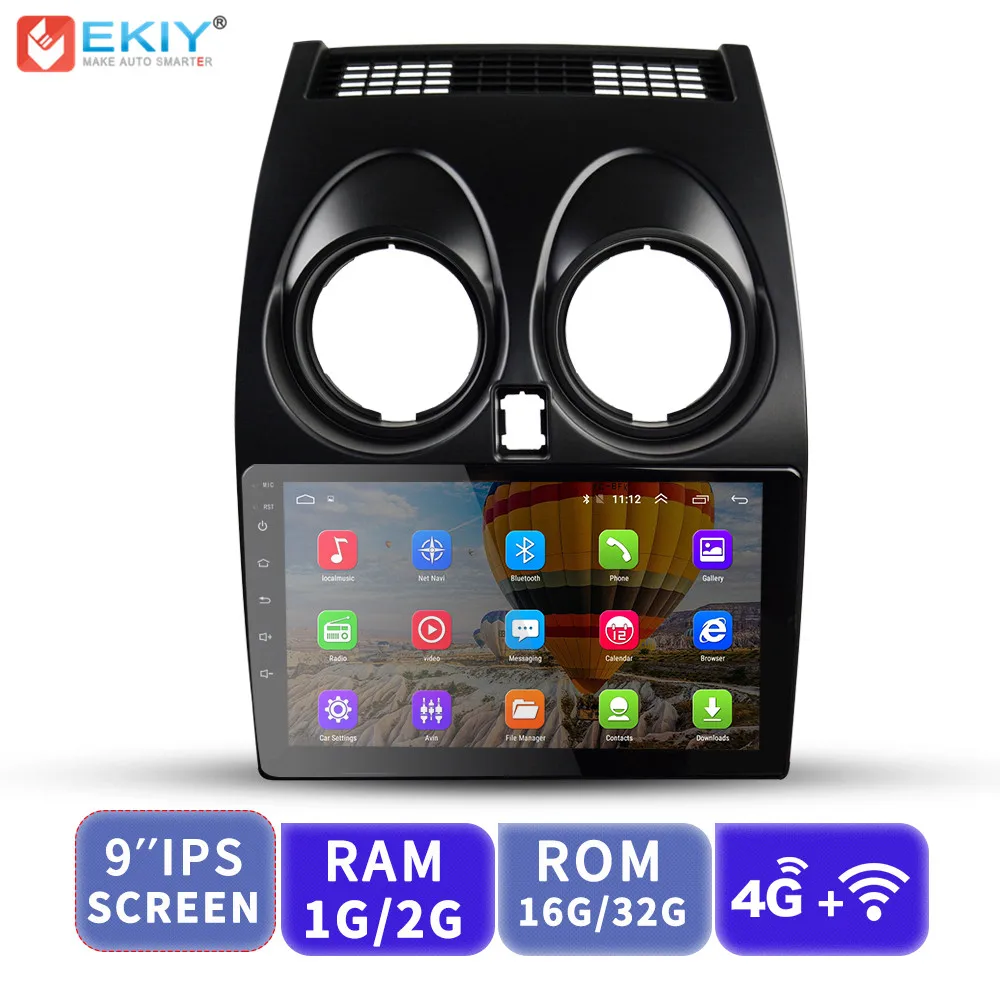 

EKIY 9' IPS Android 9.0 Car Multimedia Player For Nissan Qashqai 2006-2013 GPS Navi No 2 Din Stereo Audio Video Player Autoradio