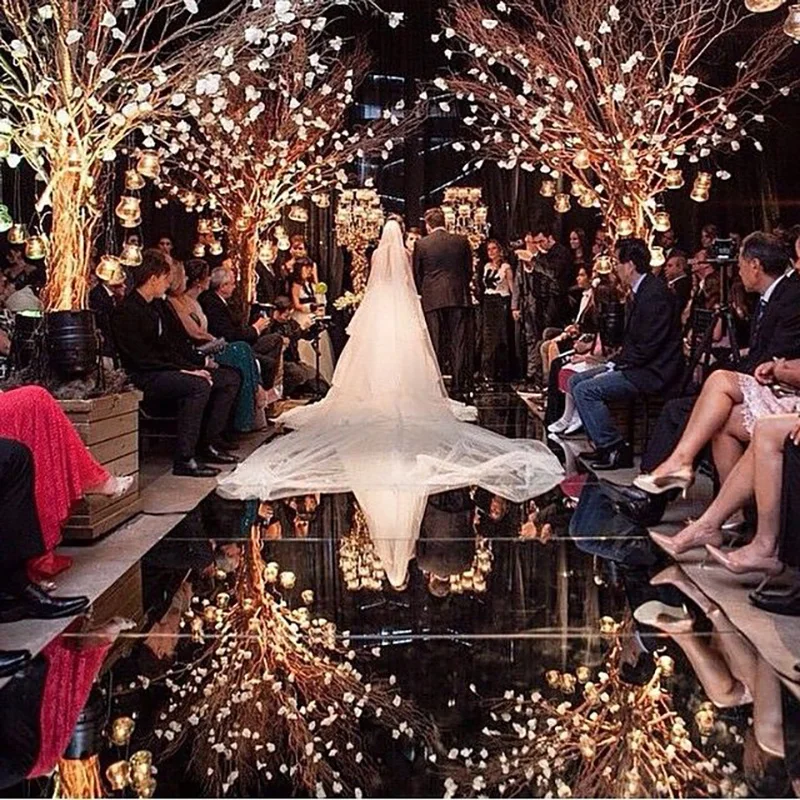 

Stunning Mirror Aisle Runner Wedding Items Decoration Silver Gold Items Runners For Indoor Wedding Decor