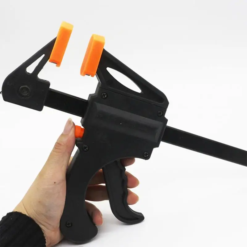 

HOT 6 Inch Fixture Ratchet Kit Grip Speed Clamp Clip Woodworking Release Squeeze ABS Woodworking Fixture Clamp#