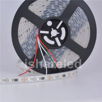 

20M 60LEDs/m WHITE 60LEDs/m BLACK 5050 RGB Full color WS2811 Dream color IP68 LED Strip Light DC12V