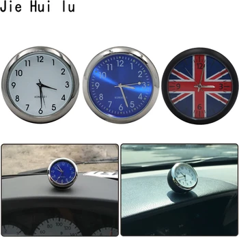 

Car Ornament Electronics Automotive Clock Auto Watch Interior Decoration Stick-On Clock Ornaments Accessories Christmas Gifts