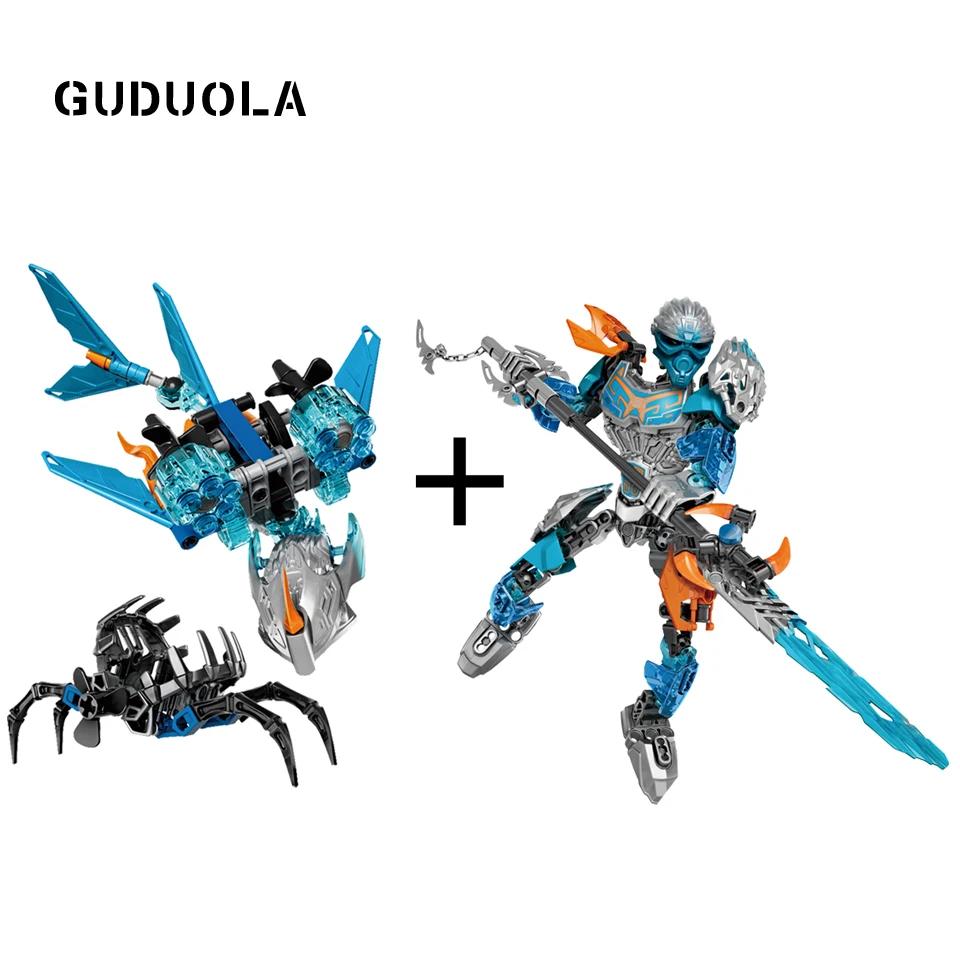Guduola BIONICLE Akida Существо воды + Gali вода море пастушья 609 3 610 строительные блоки