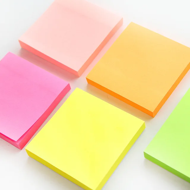 5 unids 100 hojas color macaron sticky note portátil papel adhesivo