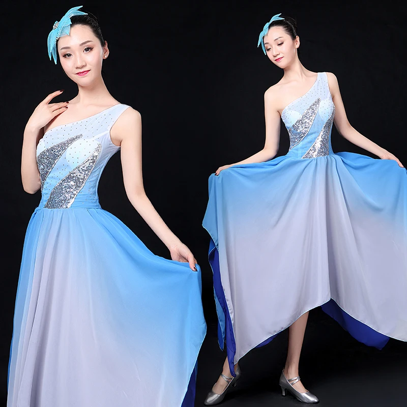 Buy The new modern dance costumes elegant fairy dress