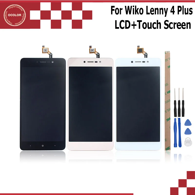 Ocolor для Wiko Lenny 4 Plus ЖК-дисплей + сенсорный экран Аксессуары мобильных телефонов