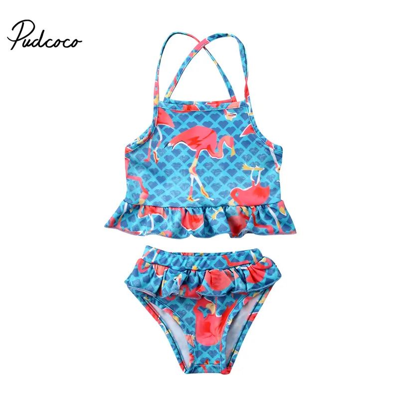 

2018 Brand New Toddler Infant Child Baby Girl Kid Swimsuit Bathing Tankini Bikini Set Swimwear Beachwear Cartoon Swimwear 1-6T