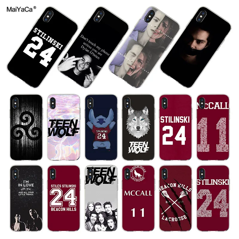 

MaiYaCa For iphone 7 X 6 XR XS MAX Teen Wolf Stilinski 24 McCALL 11 LAHEY 14 DUNBAR9 Phone Case for iPhone 8 7 6 6S Plus 5S SE