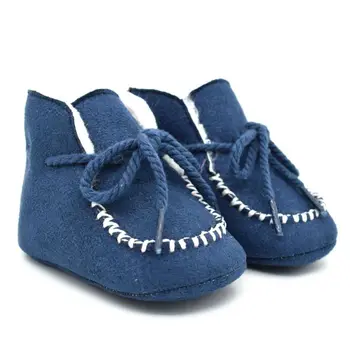 

2017 Fashion Winter Baby Girls Boys Shoes Infants Warm Fur Wool Booties Sheepskin Genuine Leather Kids Fur Boots j2