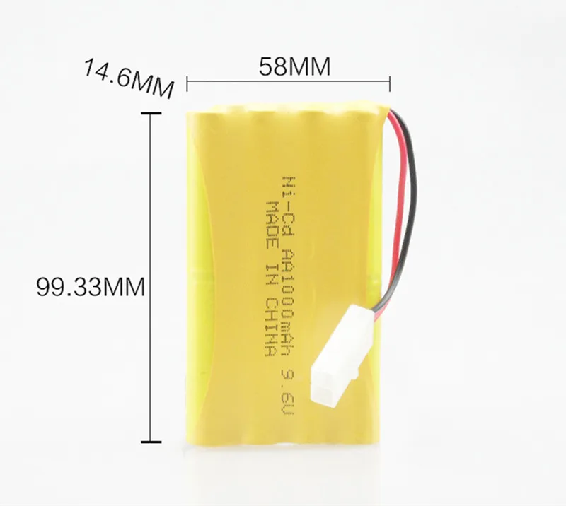 

Cncool High quality 9.6V 1000mAh Ni-Cd battery MJX 1559 8888 RC Car Battery